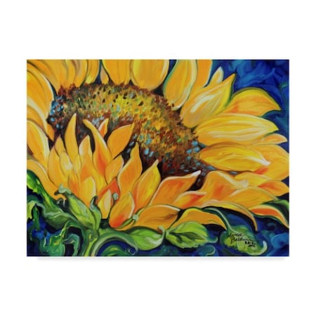 TRADEMARK FINE ART Marcia Baldwin 'Sunflower September' Canvas Art, 24x32 ALI34647-C2432GG